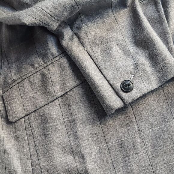 RAG & BONE Grey Andre checked 💯 wool blazer S - Picture 6 of 16